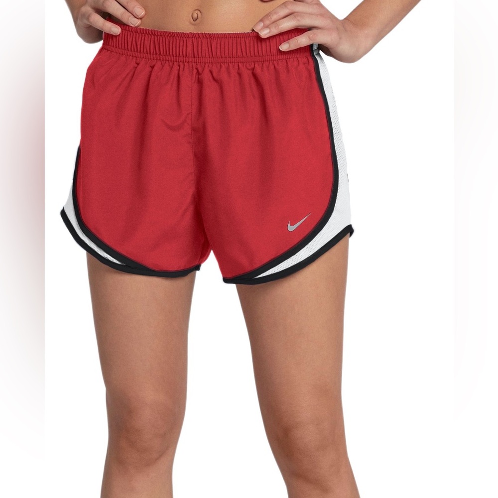 Nike Women's Tempo Running Short Sport Red Black White Size Medium
